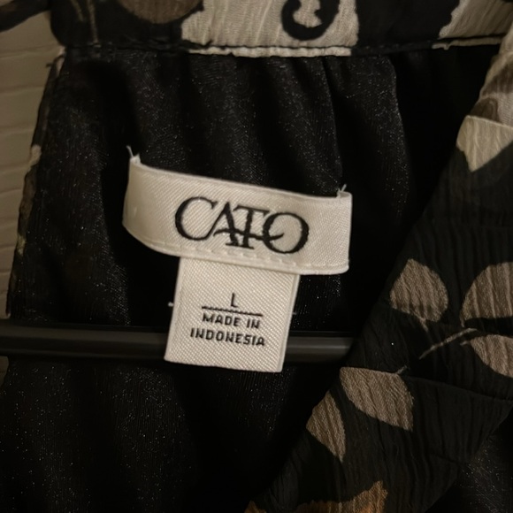 Cato fully lined sleeveless top for women’s with a cutout on the back. Sz L - Picture 6 of 8